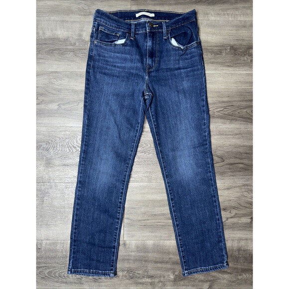 Levi’s Jeans 724 High Rise Straight Leg Crop Medium Wash Women’s Size 27x24 - Picture 1 of 8